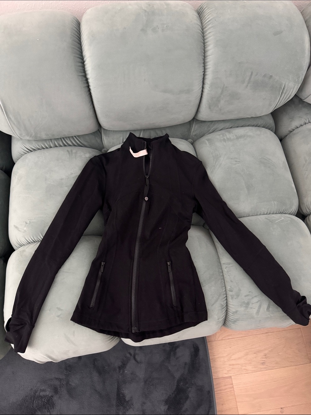 lululemon athletica Black Zip-Up Bomber Jacket